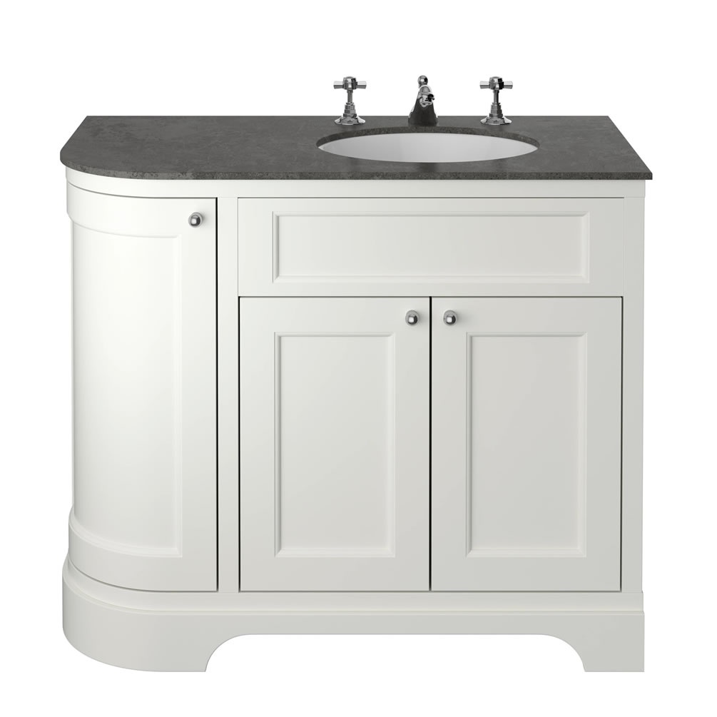 Heritage Wilton 1000mm Chantilly Right Hand Corner Vanity Unit